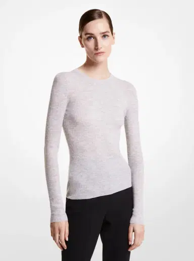 Michael Kors Collection Hutton Featherweight Cashmere Sweater | Thumbnail 7