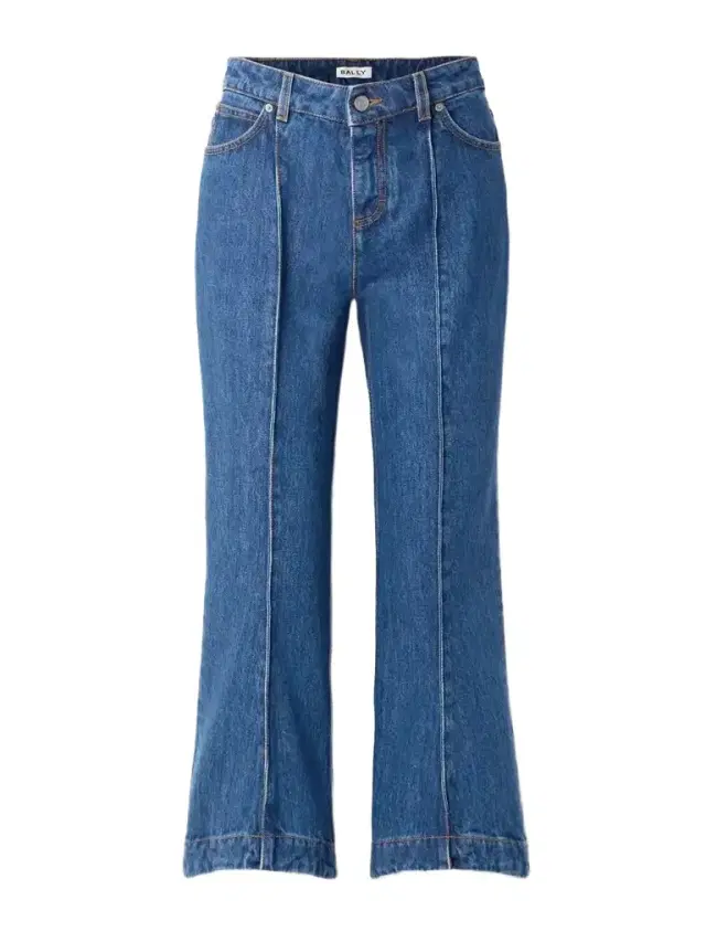 Cropped Paneled High-rise Flared Jeans