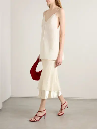 Khaite Talsie Silk And Cotton-blend Organza Tank | Thumbnail 2