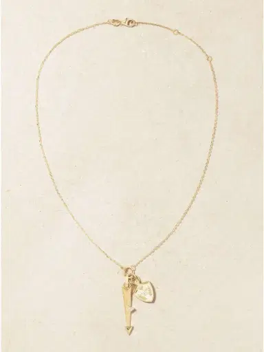Foundrae Arrow Miniature + Per Aspera Ad Astra - Dream 18-karat Gold Diamond Necklace | Thumbnail 4 Foundrae Arrow Miniature + Per Aspera Ad Astra - Dream 18-karat Gold Diamond Necklace | Thumbnail 4