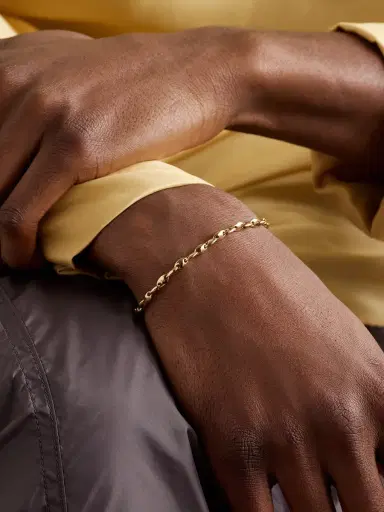 M. COHEN Neo 18-Karat Gold Diamond Chain Bracelet - Men | Thumbnail 2