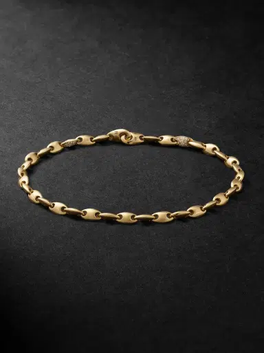 M. COHEN Neo 18-Karat Gold Diamond Chain Bracelet - Men | Thumbnail 1