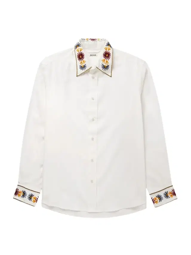 Candyfloss Embroidered Cotton Oxford Shirt - Men