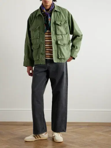 OrSlow Super Dad's Wide-Leg Jeans - Men | Thumbnail 2