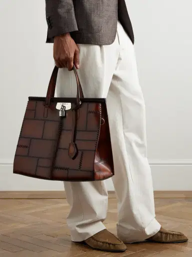 Berluti Luti 38 Patchwork Venezia Mosaico Leather Tote Bag - Men | Thumbnail 2 Berluti Luti 38 Patchwork Venezia Mosaico Leather Tote Bag - Men | Thumbnail 2