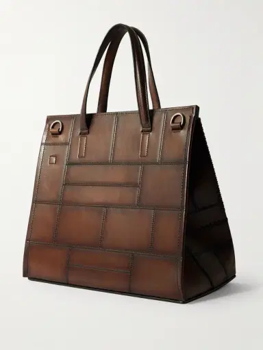 Berluti Luti 38 Patchwork Venezia Mosaico Leather Tote Bag - Men | Thumbnail 3 Berluti Luti 38 Patchwork Venezia Mosaico Leather Tote Bag - Men | Thumbnail 3