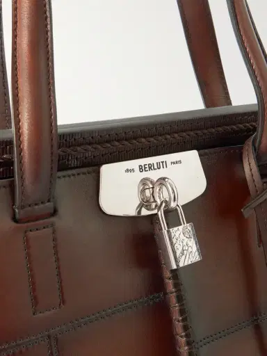 Berluti Luti 38 Patchwork Venezia Mosaico Leather Tote Bag - Men | Thumbnail 4 Berluti Luti 38 Patchwork Venezia Mosaico Leather Tote Bag - Men | Thumbnail 4