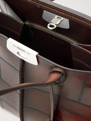 Berluti Luti 38 Patchwork Venezia Mosaico Leather Tote Bag - Men | Thumbnail 5 Berluti Luti 38 Patchwork Venezia Mosaico Leather Tote Bag - Men | Thumbnail 5