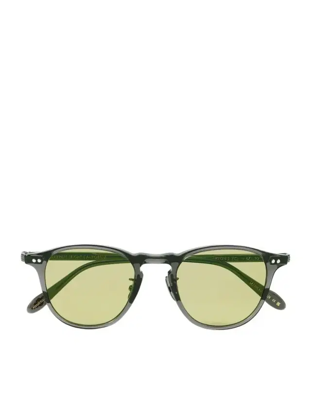 Garrett Leight California Optical Hampton J Sun Round-Frame Acetate Sunglasses - Men
