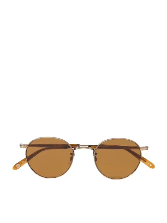 Wilson M Sun Round-Frame Gold-Tone and Acetate Sunglasses - Men