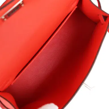 HERMÈS Hermes Kelly Sellier 20 Orange Field Epsom Palladium Hardware | Thumbnail 8 HERMÈS Hermes Kelly Sellier 20 Orange Field Epsom Palladium Hardware | Thumbnail 8