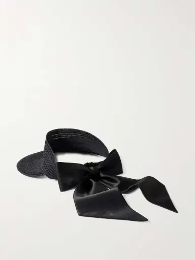 Eugenia Kim Ricky Grosgrain-trimmed Hemp-blend Visor | Thumbnail 3