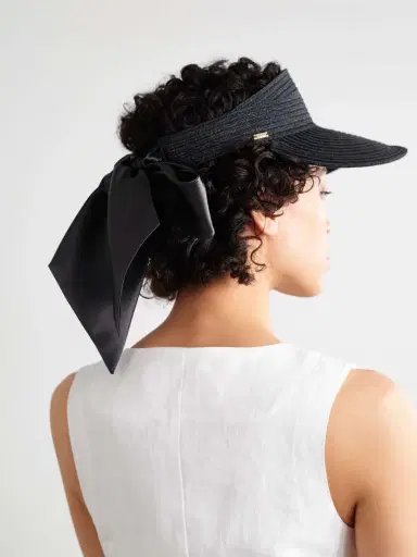 Eugenia Kim Ricky Grosgrain-trimmed Hemp-blend Visor | Thumbnail 5
