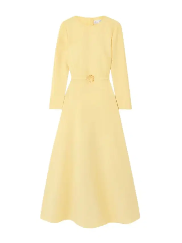 Belted Wool-blend Midi Dress