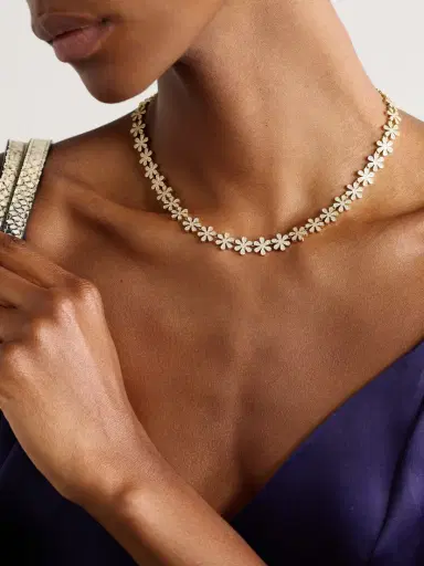 Sydney Evan Daisy Eternity 14-karat Gold Diamond Necklace | Thumbnail 2 Sydney Evan Daisy Eternity 14-karat Gold Diamond Necklace | Thumbnail 2