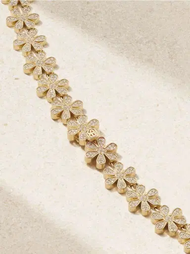 Sydney Evan Daisy Eternity 14-karat Gold Diamond Necklace | Thumbnail 3 Sydney Evan Daisy Eternity 14-karat Gold Diamond Necklace | Thumbnail 3