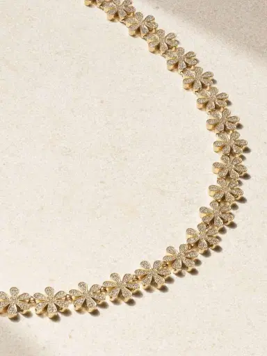 Sydney Evan Daisy Eternity 14-karat Gold Diamond Necklace | Thumbnail 4 Sydney Evan Daisy Eternity 14-karat Gold Diamond Necklace | Thumbnail 4