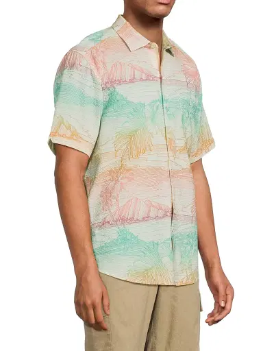 Tommy Bahama Men's Nova Wave Corsica Coast Short-Sleeve Shirt | Thumbnail 4 Tommy Bahama Men's Nova Wave Corsica Coast Short-Sleeve Shirt | Thumbnail 4