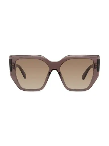 Stella McCartney Women's 2001 54MM Geometric Sunglasses - Brown Transparent Mauve | Thumbnail 2