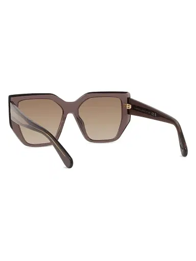 Stella McCartney Women's 2001 54MM Geometric Sunglasses - Brown Transparent Mauve | Thumbnail 4