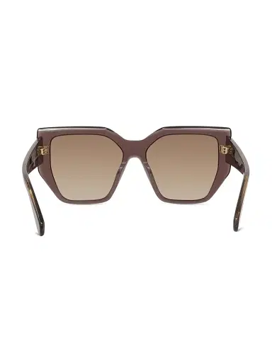 Stella McCartney Women's 2001 54MM Geometric Sunglasses - Brown Transparent Mauve | Thumbnail 5