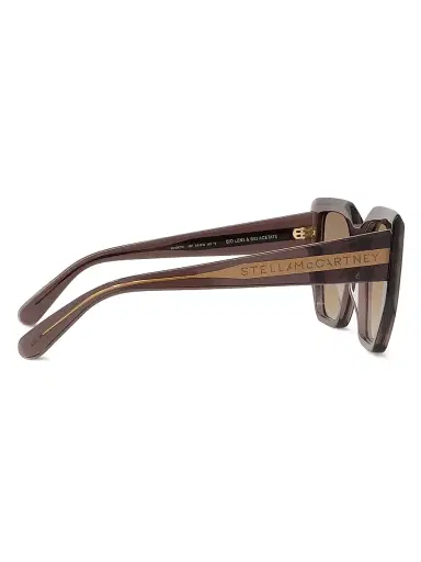 Stella McCartney Women's 2001 54MM Geometric Sunglasses - Brown Transparent Mauve | Thumbnail 7