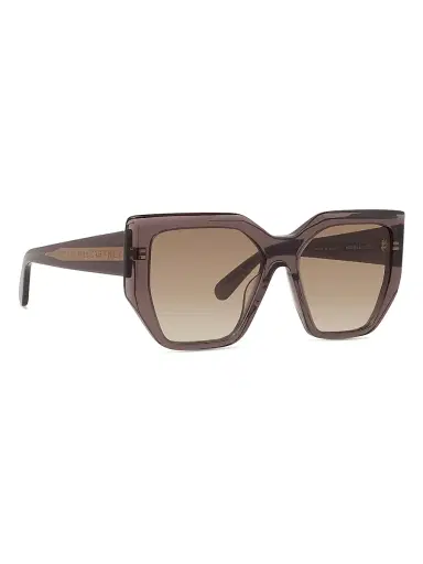 Stella McCartney Women's 2001 54MM Geometric Sunglasses - Brown Transparent Mauve | Thumbnail 8