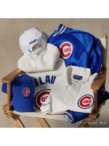 Polo Ralph Lauren Men's Cubs Satin Bomber Jacket - Rugby Royal | Thumbnail 7 Polo Ralph Lauren Men's Cubs Satin Bomber Jacket - Rugby Royal | Thumbnail 7