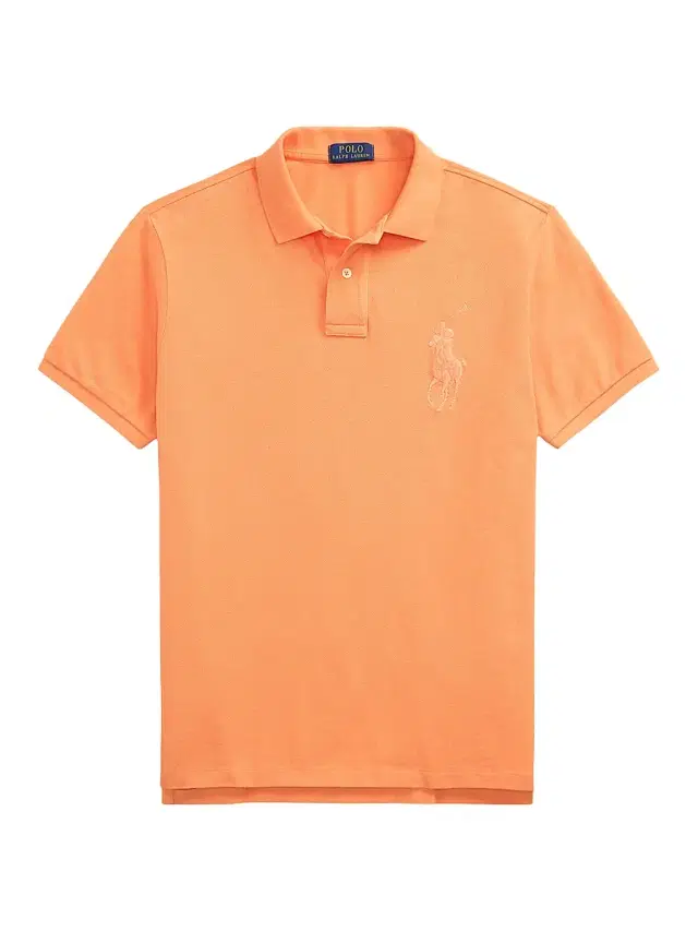 Polo Ralph Lauren Men's Custom-Slim-Fit Big Pony Mesh Polo Shirt - Classic Peach