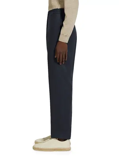 Zegna Men's Da Oasi Lino Pants - Navy Blue - Size 46 | Thumbnail 3
