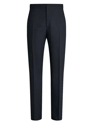 Zegna Men's Da Oasi Lino Pants - Navy Blue - Size 46 | Thumbnail 1