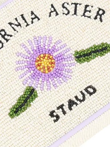 Staud Women's Tommy Beaded Shoulder Bag - California Aster | Thumbnail 4 Staud Women's Tommy Beaded Shoulder Bag - California Aster | Thumbnail 4