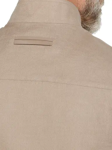 ZEGNA Men's Oasi Lino Vest - Light Taupe | Thumbnail 4