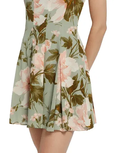 Reformation Women's Annelise Floral Minidress | Thumbnail 6 Reformation Women's Annelise Floral Minidress | Thumbnail 6