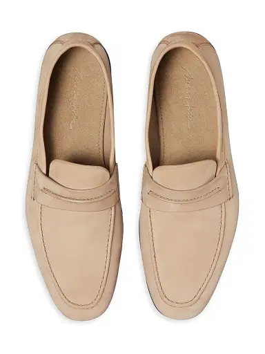Zegna Men's Secondskin Mocassin Loafers - Beige - Size 11 | Thumbnail 4