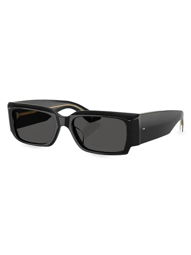 Oliver Peoples Women's  x Khaite 54MM Rectangular Sunglasses - Black