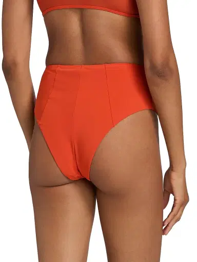 Kiki de Montparnasse Women's Echauffe High-Waisted Bikini Bottom - Tangerine | Thumbnail 4 Kiki de Montparnasse Women's Echauffe High-Waisted Bikini Bottom - Tangerine | Thumbnail 4