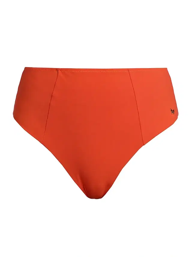 Women's Echauffe High-Waisted Bikini Bottom - Tangerine