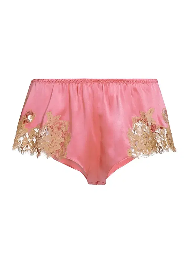 Women's Loungewear Orchid Lace-Trimmed Shorts - Rose Sucre
