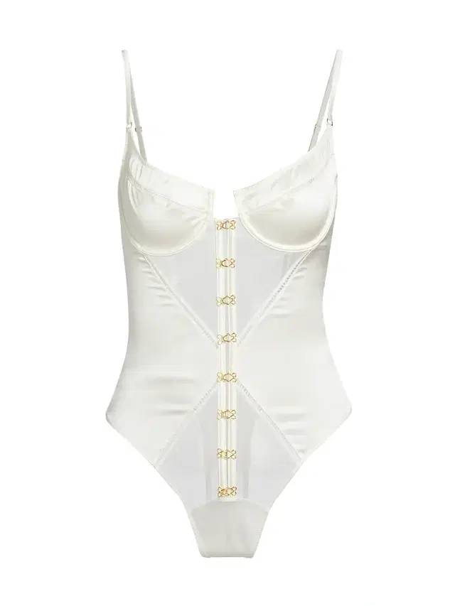 Kiki de Montparnasse Women's Temptress Stretch Silk-Tulle Underwire Bodysuit -