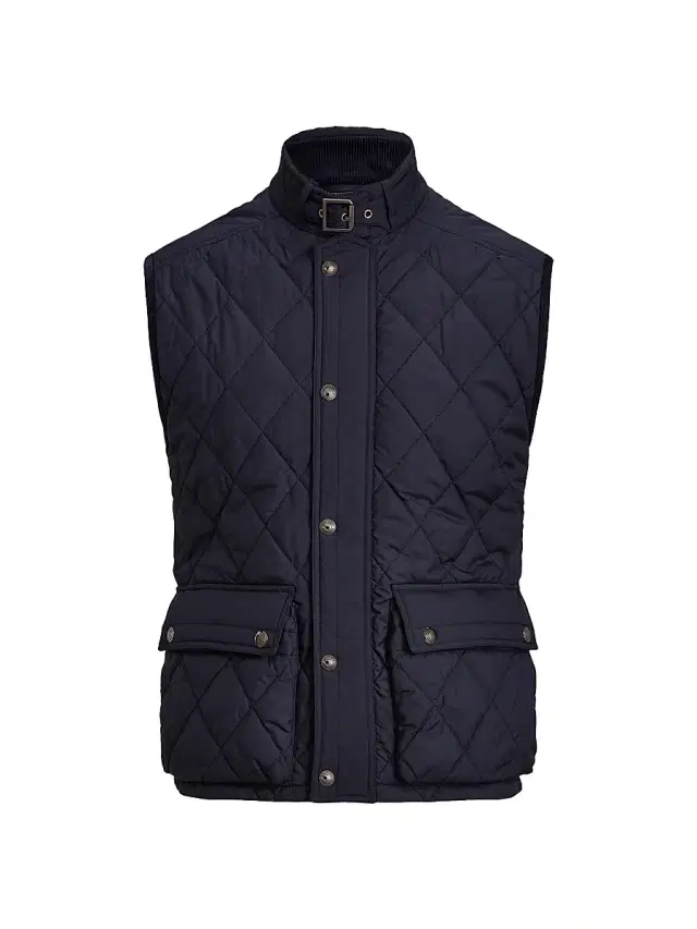 Ralph Lauren Purple Label Men's Leyland Quilted Vest - Navy