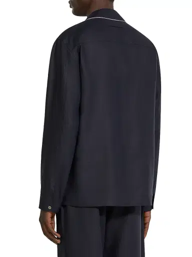 Zegna Men's Oasi Lino Pajamas Set - Navy Blue - Size XXL | Thumbnail 3 Zegna Men's Oasi Lino Pajamas Set - Navy Blue - Size XXL | Thumbnail 3