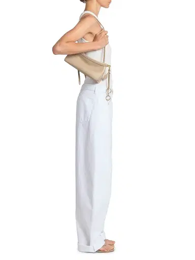 Alaïa Women's Le Click Leather Shoulder Bag - Grege | Thumbnail 2