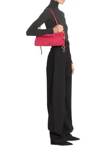 ALAIA Women's Le Click Leather Shoulder Bag - Framboise | Thumbnail 2 ALAIA Women's Le Click Leather Shoulder Bag - Framboise | Thumbnail 2