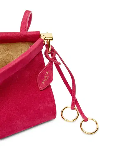 ALAIA Women's Le Click Leather Shoulder Bag - Framboise | Thumbnail 4 ALAIA Women's Le Click Leather Shoulder Bag - Framboise | Thumbnail 4
