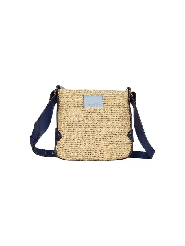 Isabel Marant Women's Mini Bayia Raffia & Leather Shoulder Bag - Natural Blue