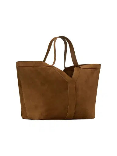 Saint Laurent Women's Y Tote Shoulder Bag in Suede | Thumbnail 4