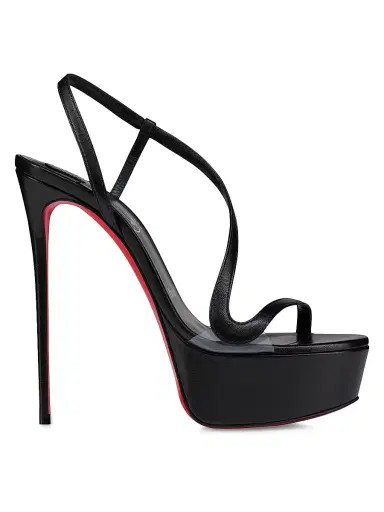 Christian Louboutin Women's Rosalie Alta 150MM Leather Sandals | Thumbnail 1