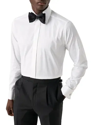 Eton Men's Slim-Fit Textured Fly-Front Formal Shirt | Thumbnail 3 Eton Men's Slim-Fit Textured Fly-Front Formal Shirt | Thumbnail 3