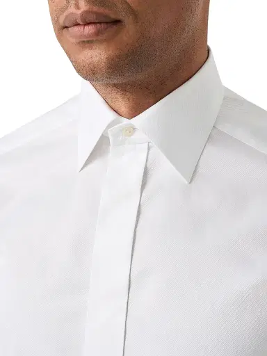 Eton Men's Jacquard Cotton Twill Contemporary-Fit Shirt | Thumbnail 5 Eton Men's Jacquard Cotton Twill Contemporary-Fit Shirt | Thumbnail 5